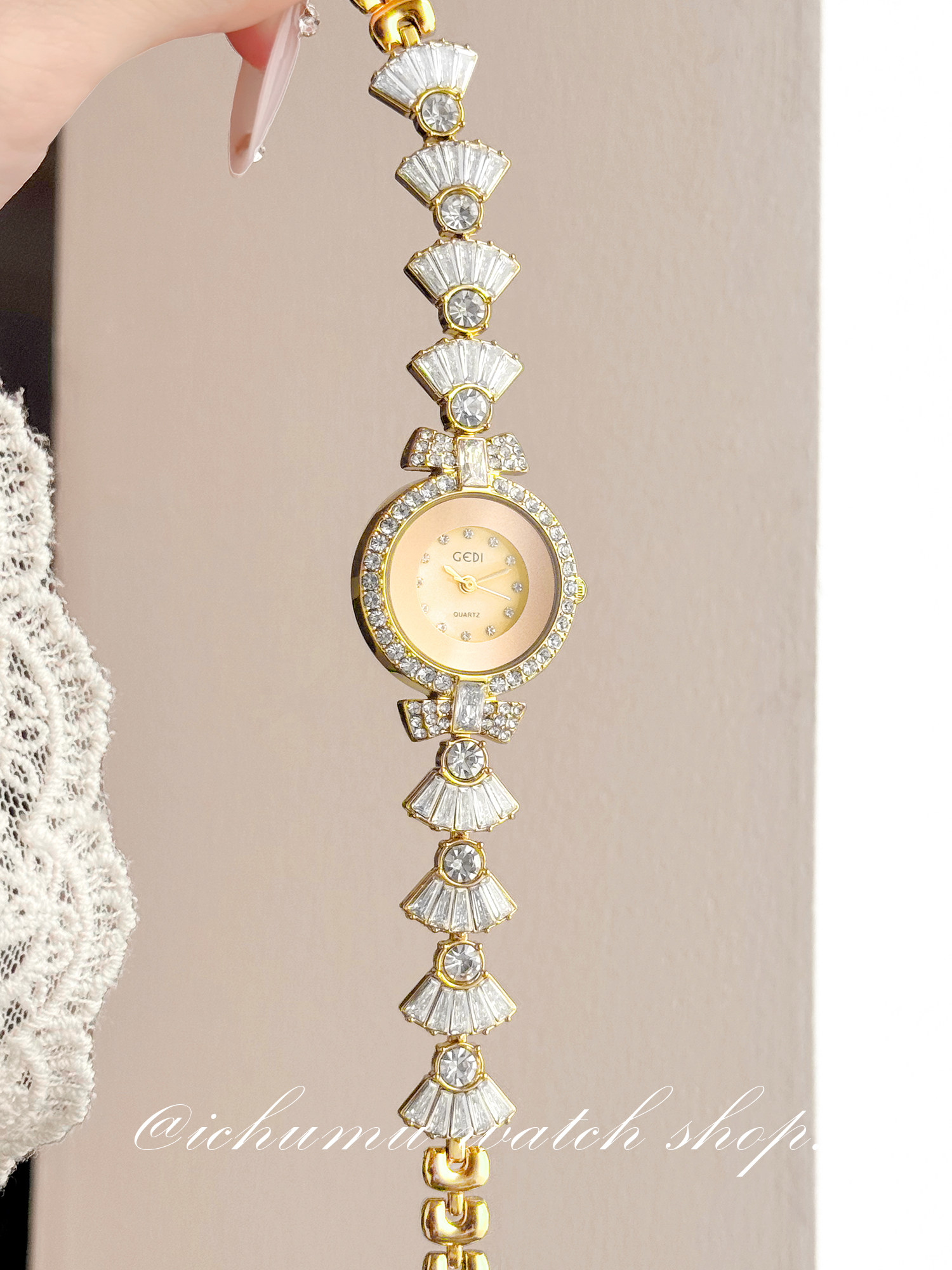 Luxury Watch And Bracelet - Zeemeermin dameshorloge Licht luxe niche diamanten