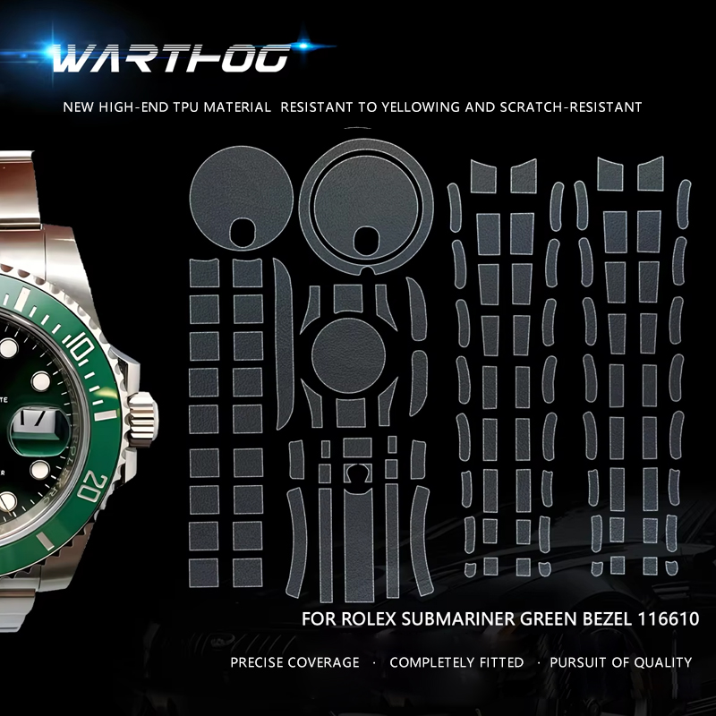 Luxury Watch Green - Geschikt voor Rolex Submariner 116613 horlogebeschermfolie