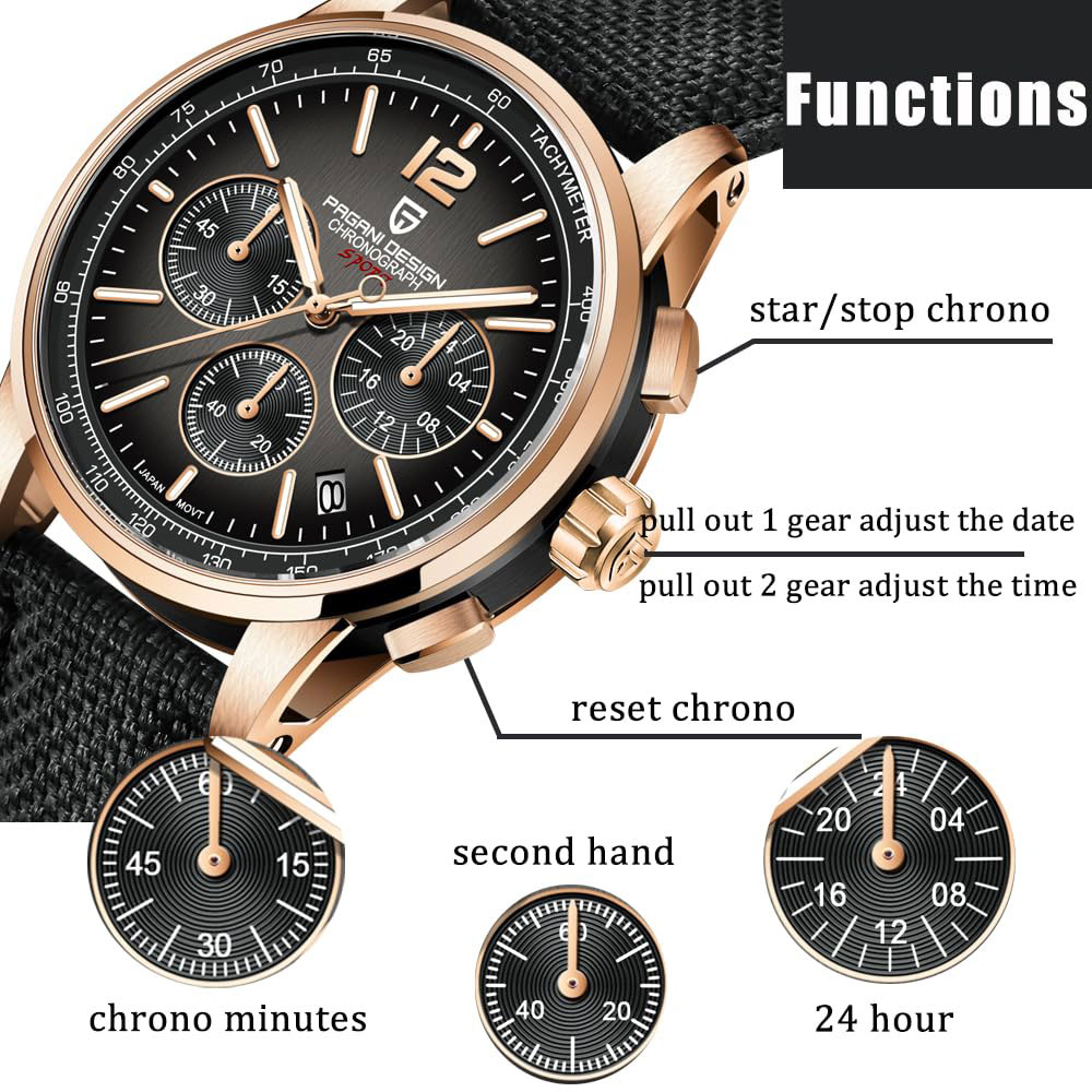 Luxury Watch Brands - PAGANI ONTWERP Nieuwe Heren Horloge 41mm