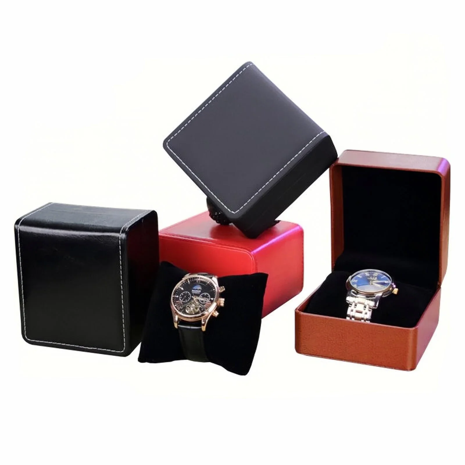 Luxe Horlogekast Pu Lederen Si - Luxury Watch Stand recensie en prijs