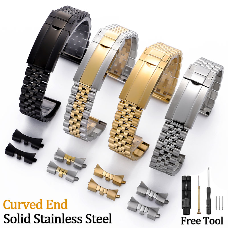 Premium gebogen horlogebandje  - Luxury Watch Class recensie en prijs