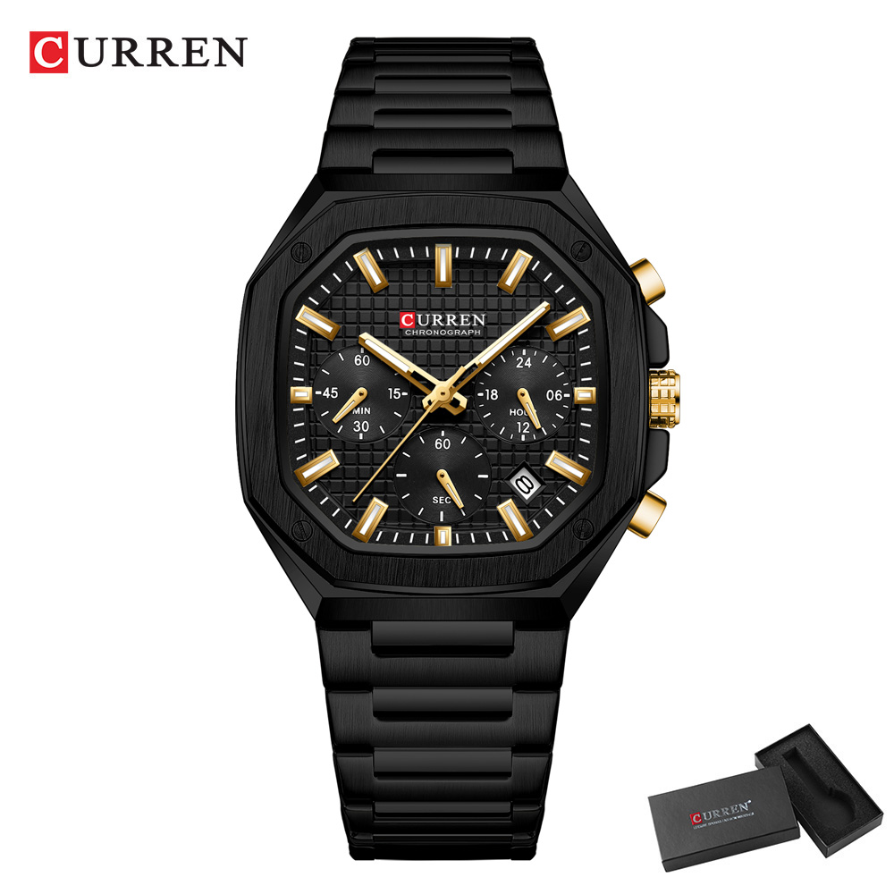 CURREN Luxe Vierkant Chrono Ho - Luxury Watch And Bracelet recensie en prijs